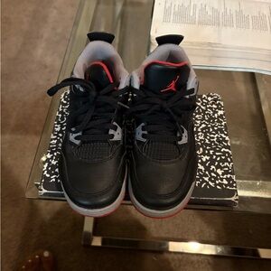 Jordan Kids Black and Red Sneakers